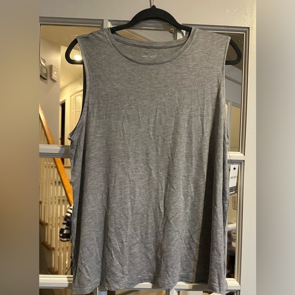 Nine West Tops - Nine West Heather Gray Tank Top